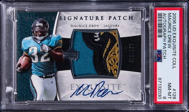 2006 Upper Deck Exquisite Collection Maurice Drew Autograph Patch #126 card image