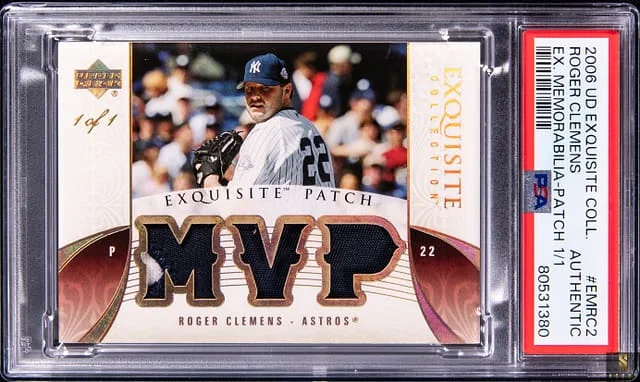 2006 Upper Deck Exquisite Collection Roger Clemens Exquisite Memorabilia Patch #EMRC2 card image