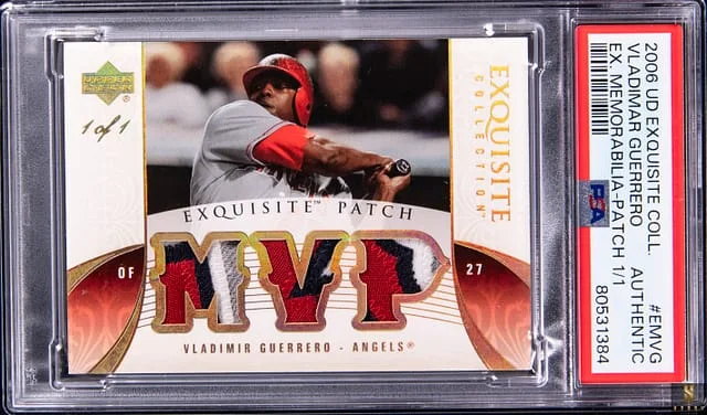 2006 Upper Deck Exquisite Collection Vladimir Guerrero Exquisite Memorabilia Patch #EMVG card image