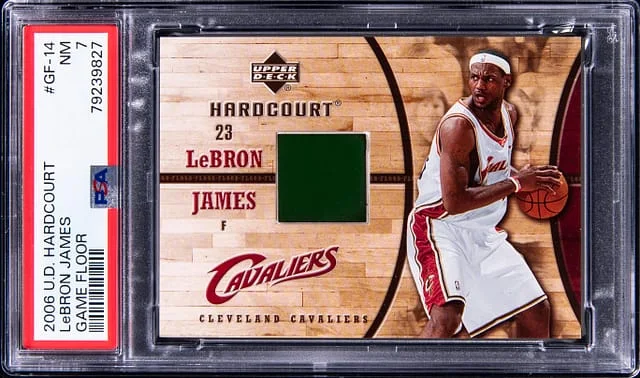 2006 Upper Deck Hardcourt Lebron James Game Floor #GF-14 card image