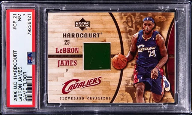 2006 Upper Deck Hardcourt Lebron James Game Floor #GF-21 card image