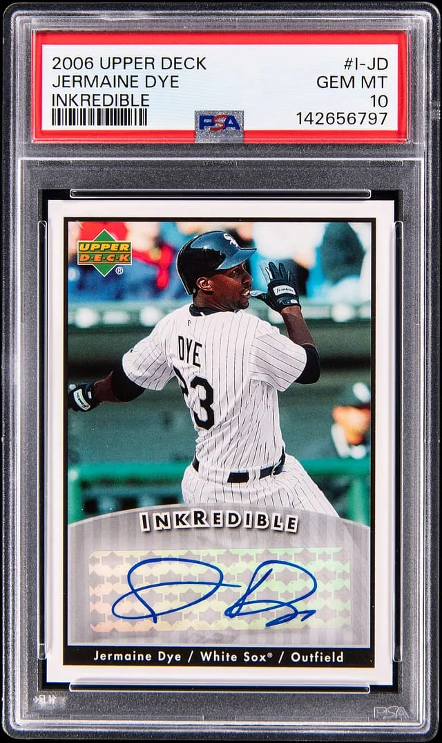 2006 Upper Deck Jermaine Dye Inkredible #I-JD card image
