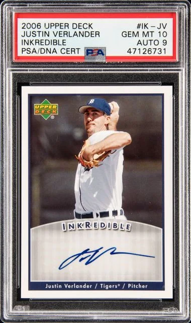 2006 Upper Deck Justin Verlander Inkredible #IK-JV card image