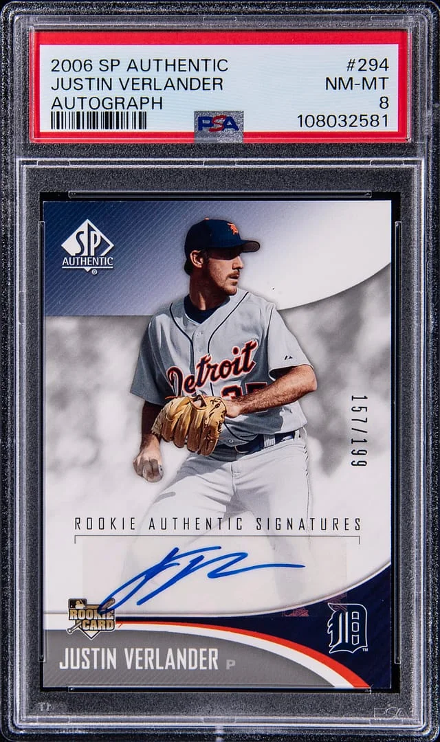 2006 Upper Deck SP Authentic Justin Verlander Autograph #294 card image