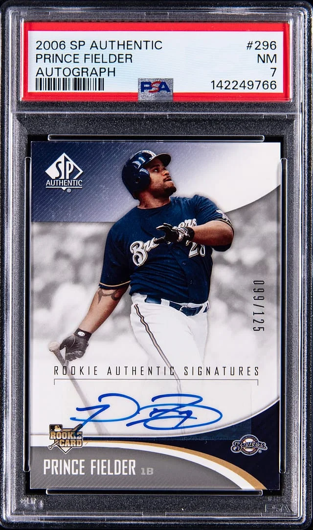 2006 Upper Deck SP Authentic Prince Fielder Autograph #296 card image