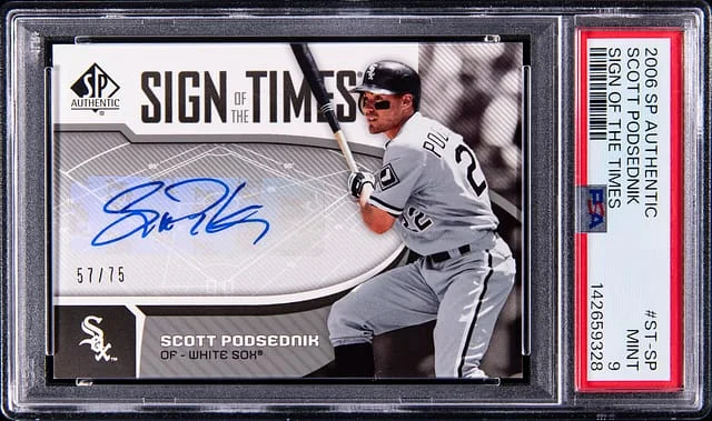 2006 Upper Deck SP Authentic Scott Podsednik Sign Of The Times #ST-SP card image
