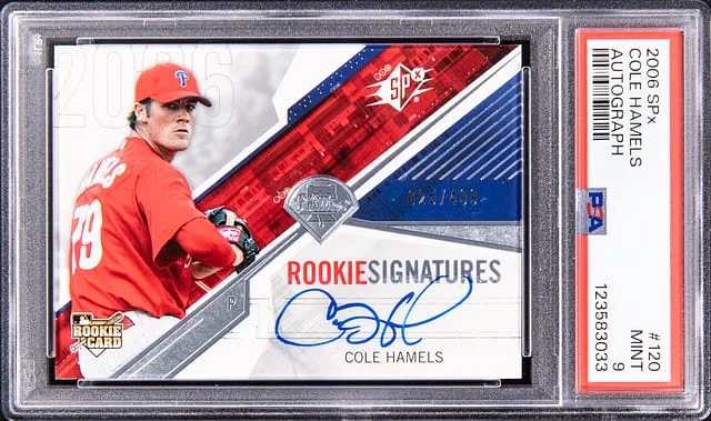 2006 Upper Deck SPx Cole Hamels Autograph #120 card image