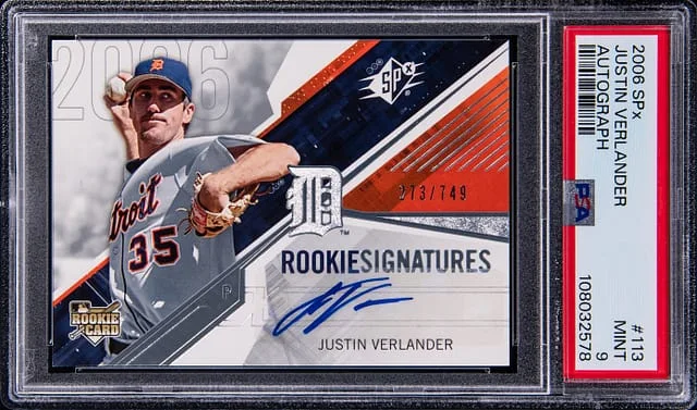 2006 Upper Deck SPx Justin Verlander Autograph #113 card image