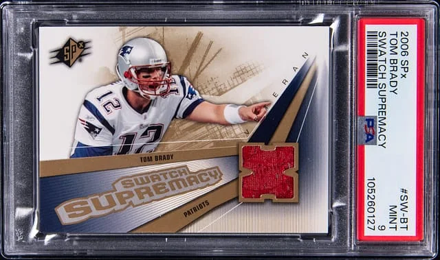 2006 Upper Deck SPx Tom Brady Game-Used Swatch Supremacy #SW-BT card image