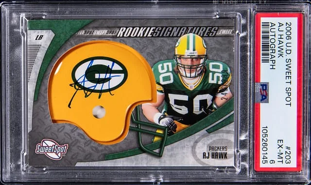 2006 Upper Deck Sweet Spot A.J. Hawk Autograph #203 card image