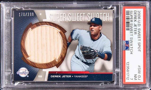2006 Upper Deck Sweet Spot Derek Jeter Super Sweet Swatch #SW-DJ card image
