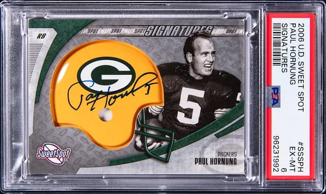 2006 Upper Deck Sweet Spot Paul Hornung Signature #SSS-PH card image