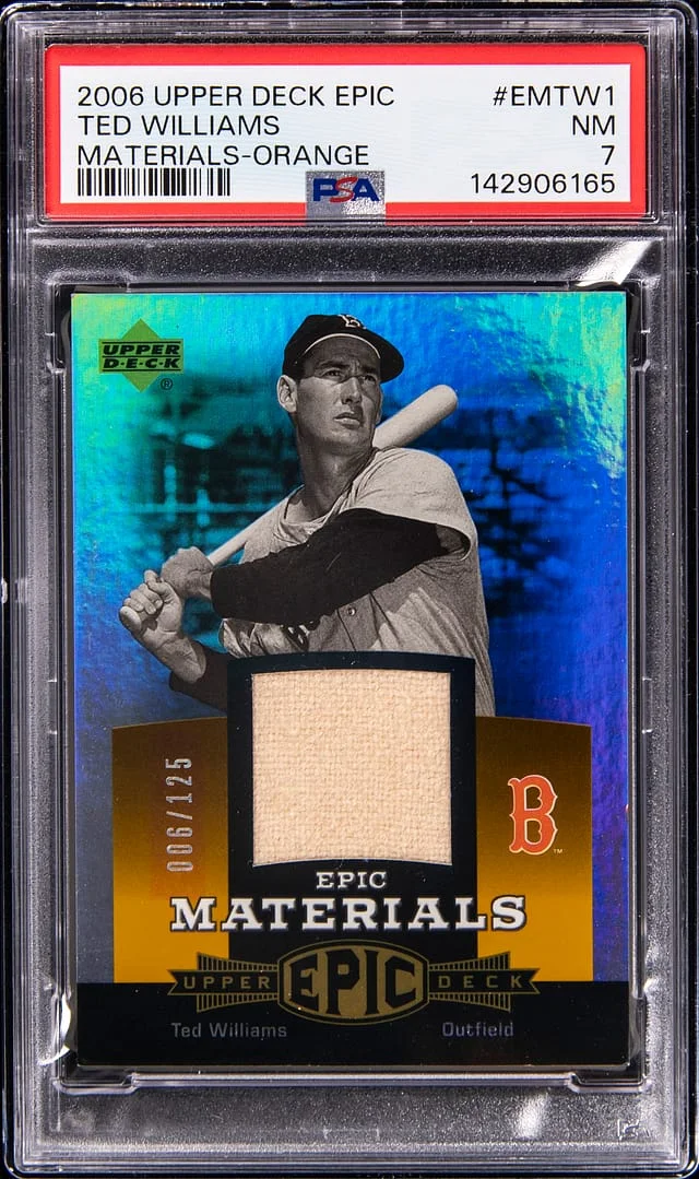 2006 Upper Deck Ted Williams Game-Used Epic Materials Orange #EM-TW1 card image