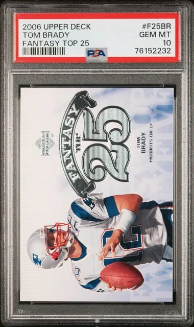 2006 Upper Deck Tom Brady Fantasy Top 25 #F25-BR card image