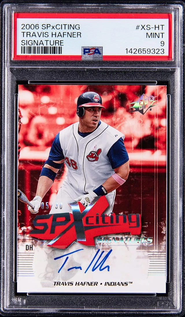 2006 Upper Deck Travis Hafner SPXciting Signatures #XS-HT card image