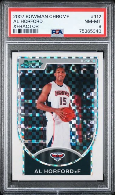 2007-08 Bowman Chrome Al Horford XFractor #112 card image