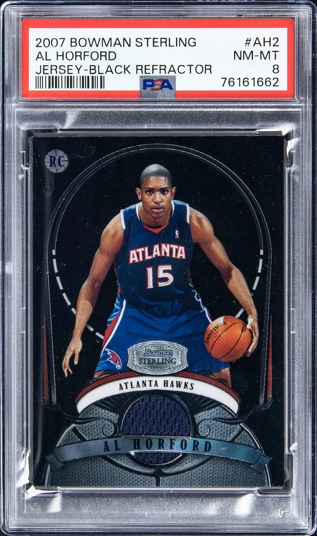2007-08 Bowman Sterling Al Hortford Jersey - Black Refractor #AH2 card image