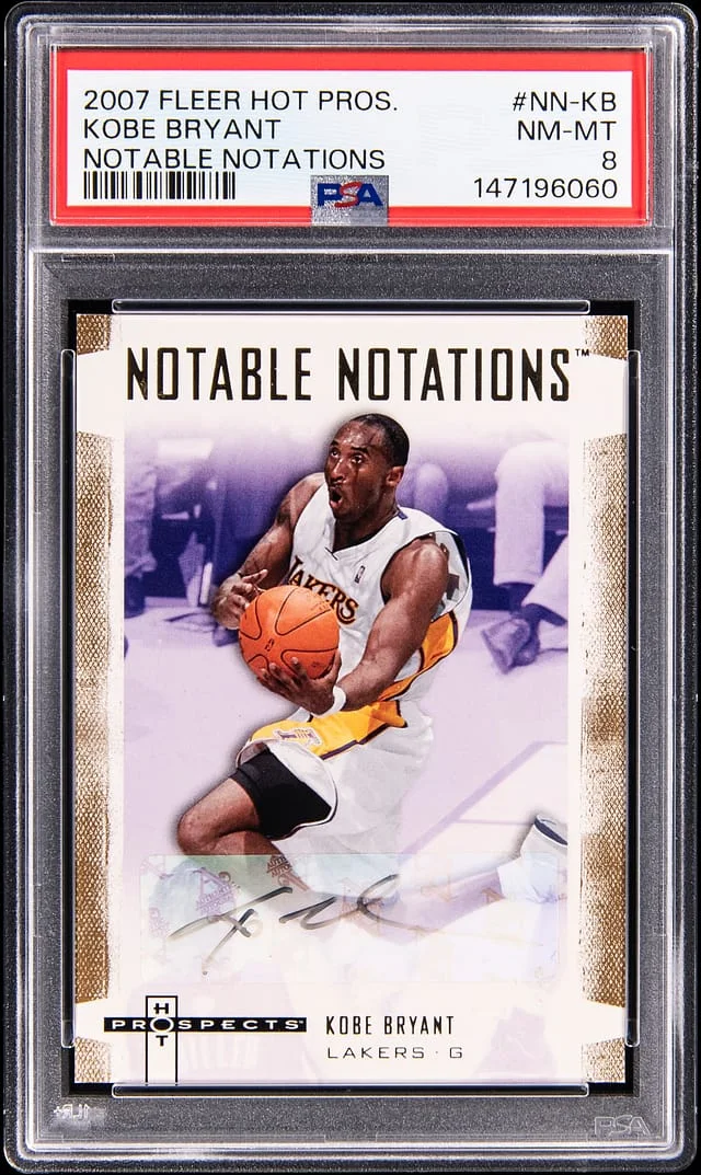 2007-08 Fleer Hot Prospects Kobe Bryant Notable Notations #NN-KB card image