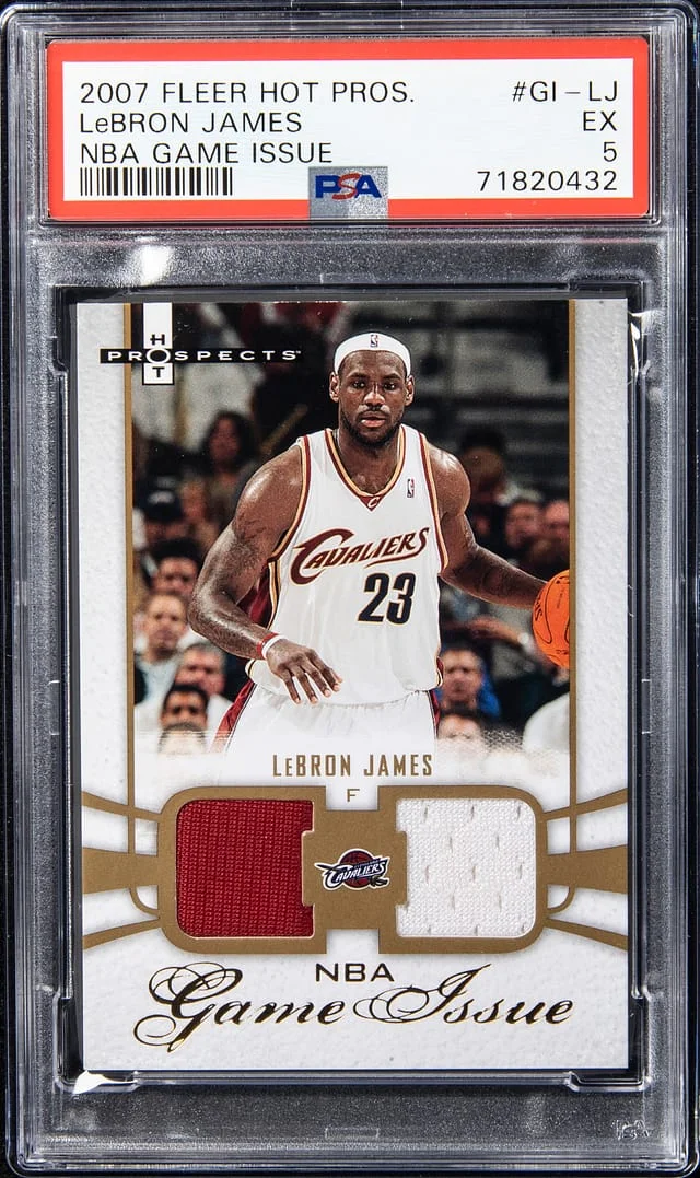 2007-08 Fleer Hot Prospects Lebron James NBA Game Issue #GI-LJ card image