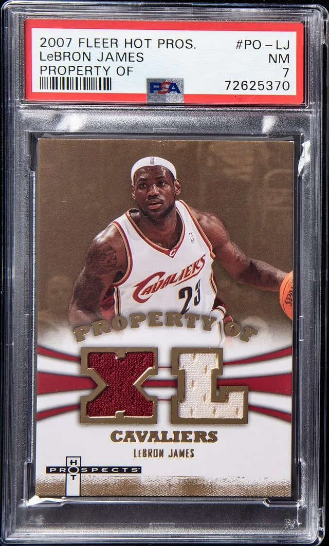 2007-08 Fleer Hot Prospects LeBron James Property Of #PO-LJ card image