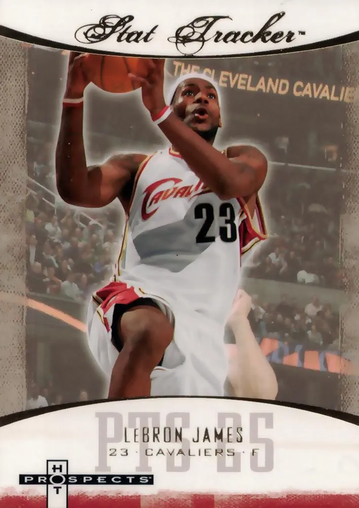 2007-08 Fleer Hot Prospects Lebron James Stat Tracker #ST-23 card image