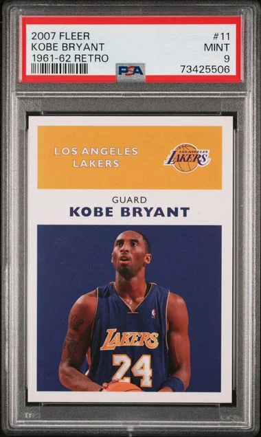 2007-08 Fleer Kobe Bryant 1961-62 Retro #11 card image