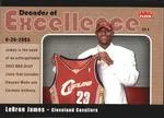 2007-08 Fleer Lebron James Decades of Excellence #13 card image