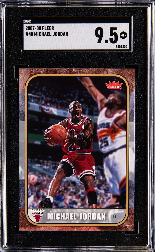 2007-08 Fleer Michael Jordan #40 card image