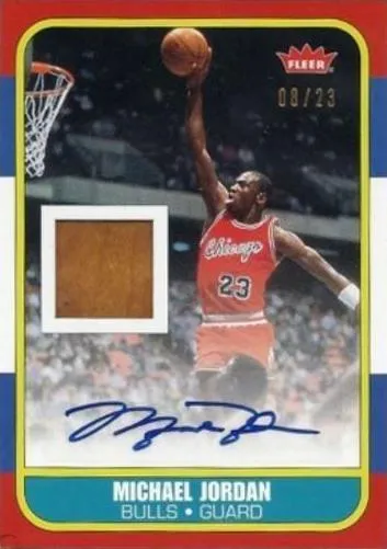 2007-08 Fleer Michael Jordan Box Set Michael Jordan #COAF card image