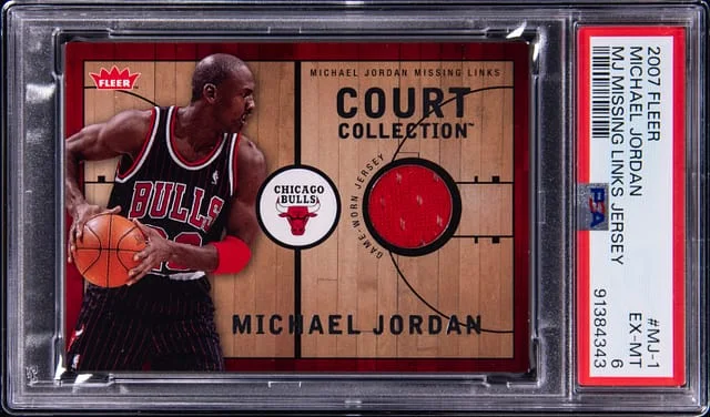 2007-08 Fleer Michael Jordan MJ Missing Links Jersey #MJ-1 card image