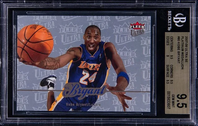 2007-08 Fleer Ultra Kobe Bryant Platinum Medallion #80 card image