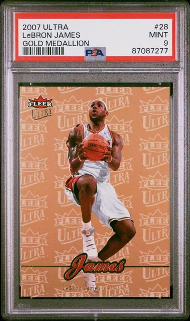 2007-08 Fleer Ultra LeBron James Gold Medallion #28 card image