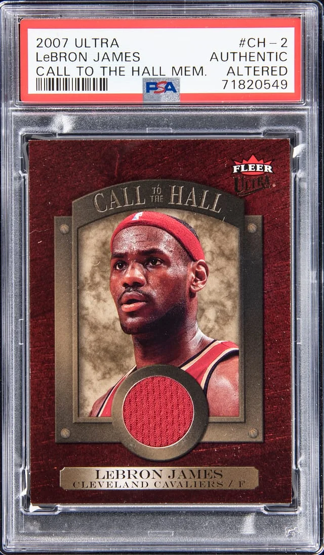 2007-08 Fleer Ultra LeBron James Call To The Hall Memorabilia #CH-2 card image