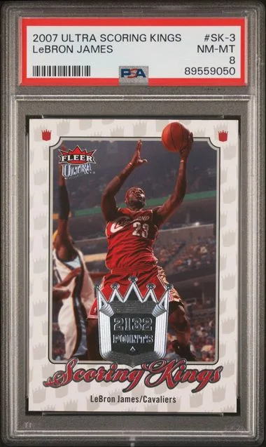2007-08 Fleer Ultra LeBron James Scoring Kings #SK-3 card image