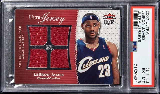 2007-08 Fleer Ultra LeBron James Jerseys #UJ-LJ card image
