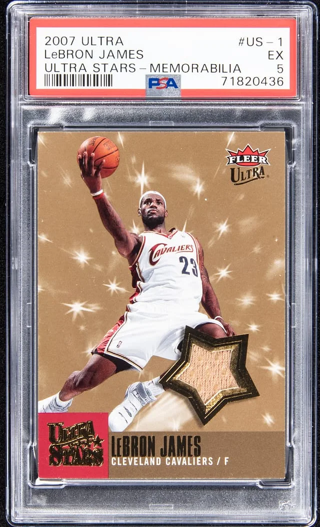 2007-08 Fleer Ultra LeBron James Stars Memorabilia #US-1 card image