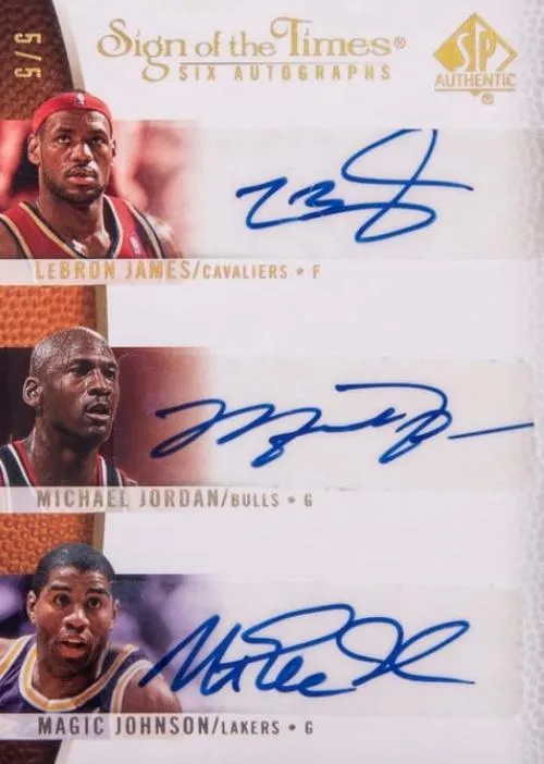 2007-08 SP Authentic Lebron James Sign of the Times Sextet #ST-JBEJJB card image