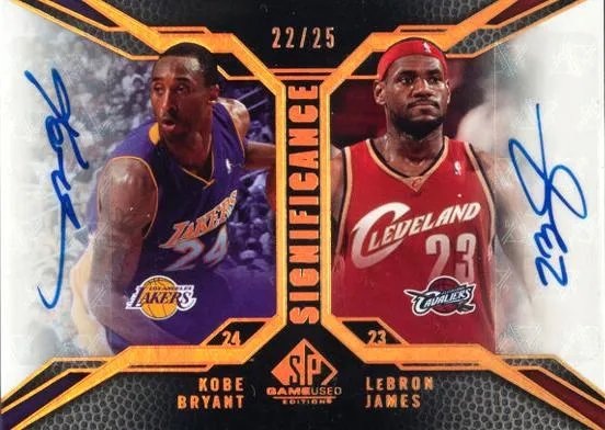 2007-08 SP Game Used Lebron James SIGnificance Dual #SD-BJ card image