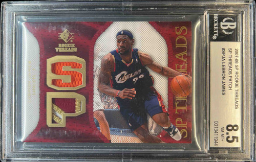 2007-08 SP Rookie Threads Lebron James SP Patch #SP-LJ card image