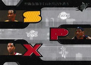 2007-08 SPx Lebron James Winning Materials Triples #WMT-BMJ card image