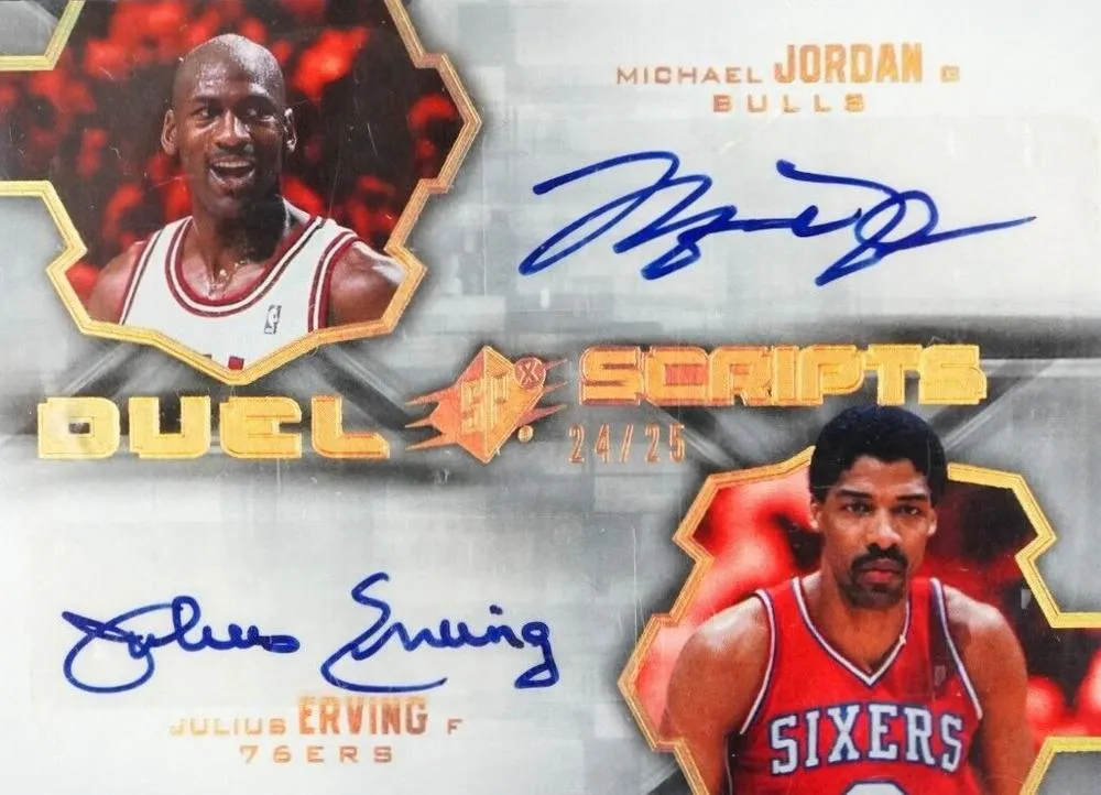 2007-08 SPx Michael Jordan Duel Scripts #DS-JE card image
