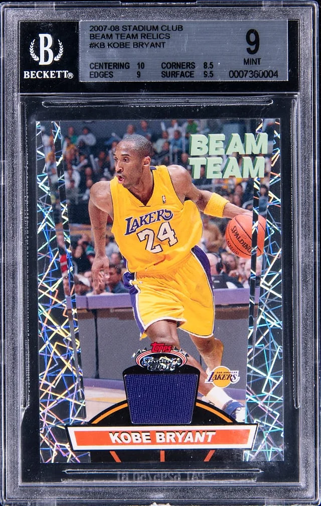 2007-08 Stadium Club Kobe Bryant Beam Team Relics #BTR-KB card image