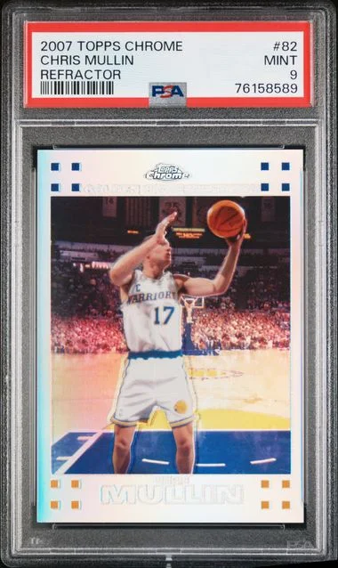 2007-08 Topps Chrome Chris Mullin Refractor #82 card image