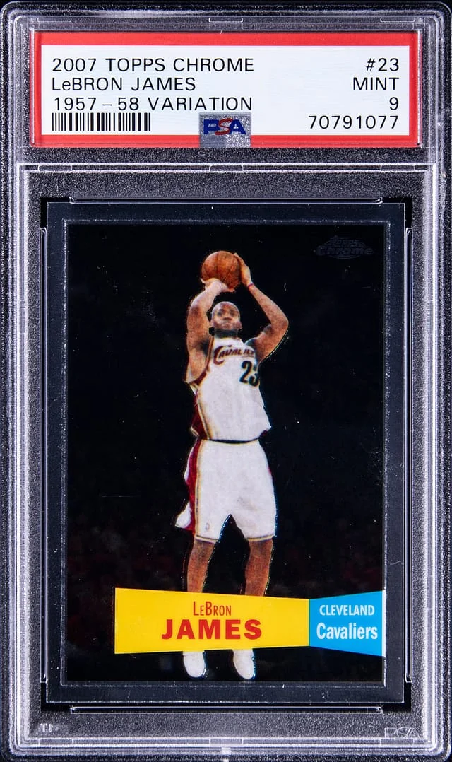 2007-08 Topps Chrome LeBorn James 1957-58 Variation #23 card image