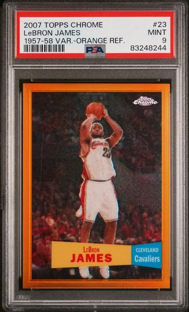 2007-08 Topps Chrome LeBron James #23 card image