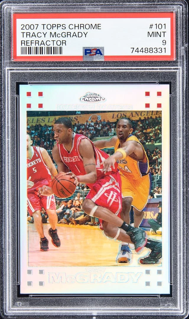 2007-08 Topps Chrome Tracy McGrady Refractor #101 card image