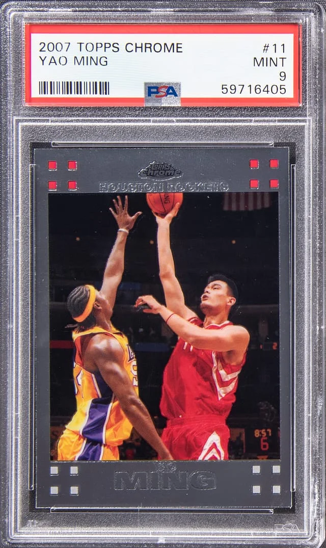 2007-08 Topps Chrome Yao Ming #11 card image