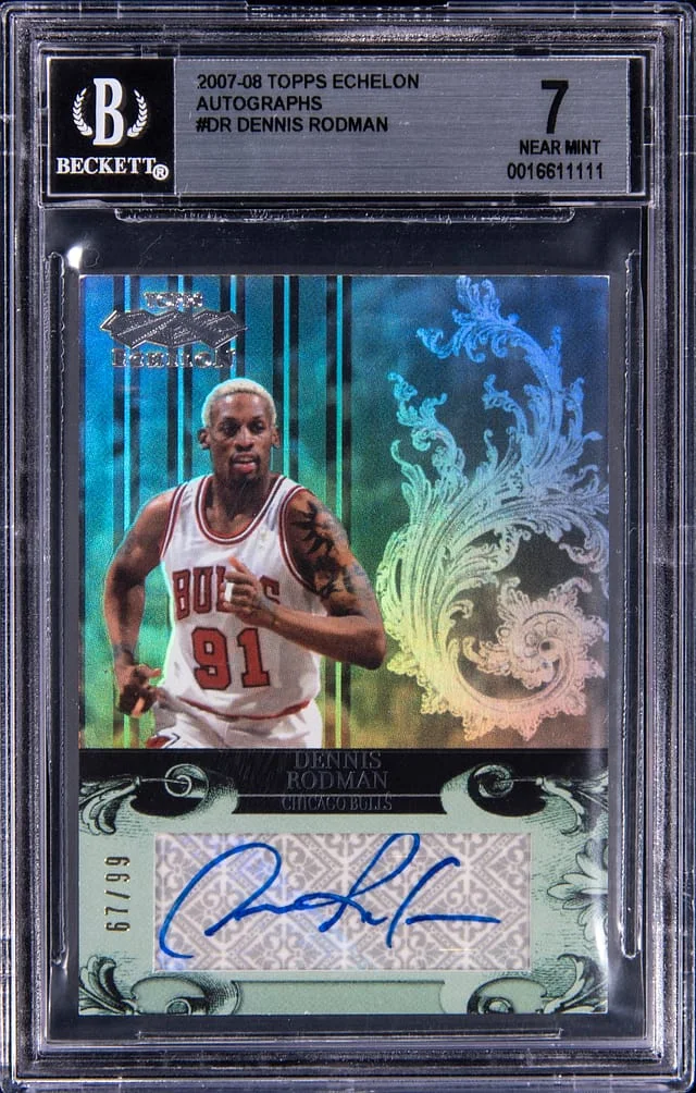 2007-08 Topps Dennis Rodman Echelon Autographs #DR card image