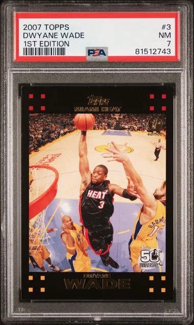 2007-08 Topps Dwyane Wade 1st Edition #3 card image