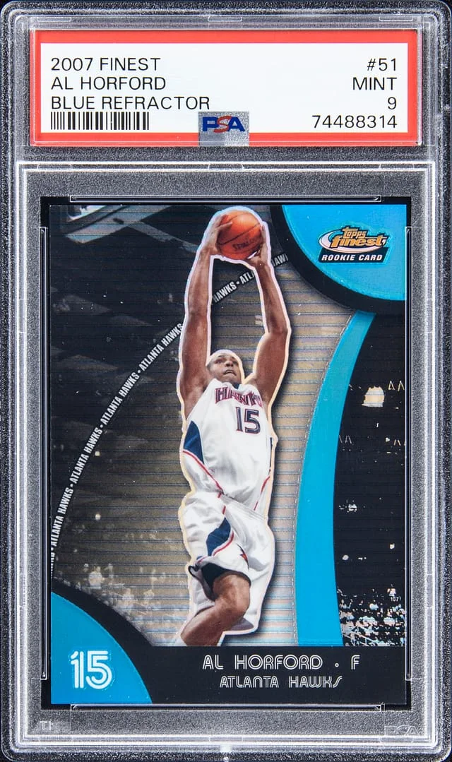 2007-08 Topps Finest Al Hortford Blue Refractor #51 card image